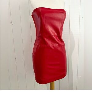 Generation Love  NWT Yazmin Vegan Leather Dress Size M Red